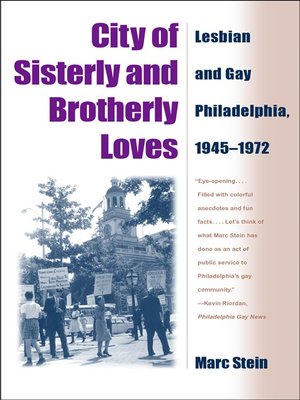 cover image of City of Sisterly and Brotherly Loves